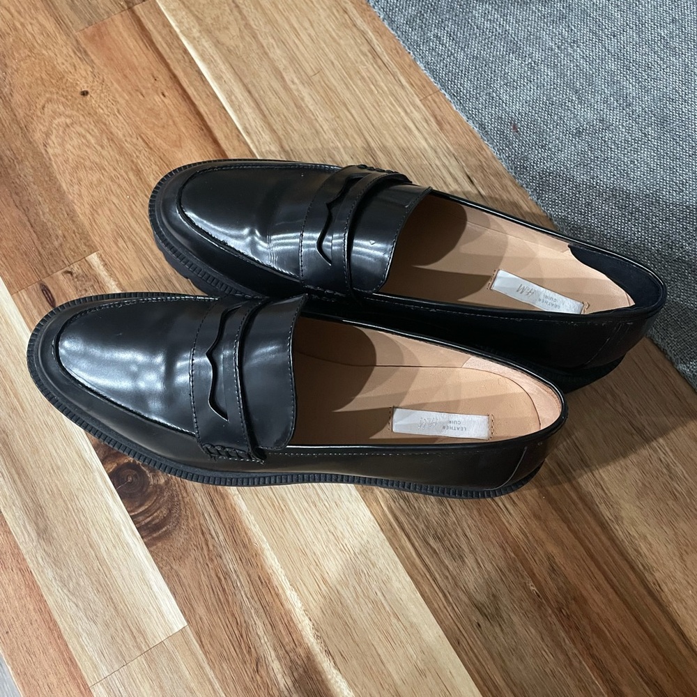 H&M black loafers.